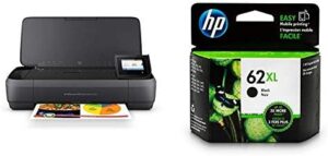 OfficeJet 250 All-in-One Mobile Printer with HP 62XL Black Ink Cartridge