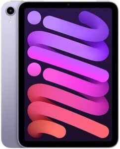 2021 Apple iPad Mini 6 in Purple - Renewed model with A15 Bionic chip, 64GB storage, and Wi-Fi connectivity
