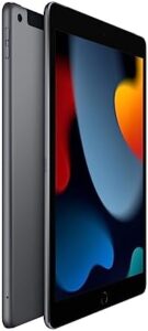2021 Apple iPad (10.2-inch, Wi-Fi + Cellular, 64GB) in Space Gray, renewed model with A13 Bionic chip and Retina display.  