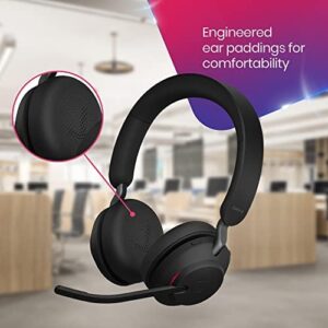 Jabra Evolve2 65 Wireless Headset, Bluetooth dongle, Zoom, Webex, Skype, comfortable fit