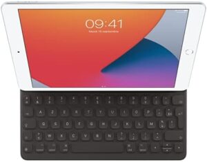 Smart Keyboard pour iPad 7e génération et iPad Air 3e génération - Clavier AZERTY léger et portable  