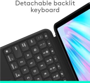 Combo Touch iPad Air 11-inch Keyboard Case in Midnight Black with Detachable Backlit Keyboard