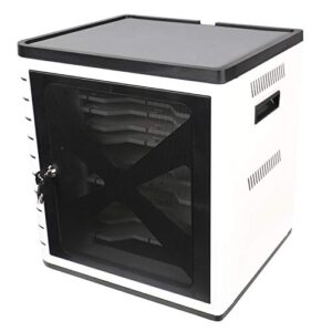 Fully Assembled 10 Device USB Charging Cabinet with Surge Protection and Locking Front Door