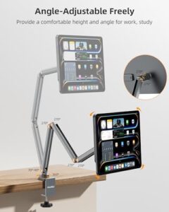 KU XIU Magnetic Wireless Charging Stand for iPad Pro 13" M4 (2024) with adjustable mount and wireless charging