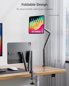 KU XIU Magnetic Wireless Charging Stand for iPad Pro 13" M4 (2024) with adjustable mount and wireless charging