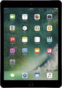 Apple iPad Air 2 9.7-Inch Tablet in Space Gray, Renewed Model