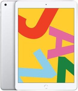 2019 Apple iPad 7th Gen Silver 10.2-inch with Wi-Fi and 32GB Storage