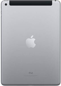 2017 Apple iPad (9.7-inch, WiFi + Cellular, 32GB) Space Gray (Renewed) front view