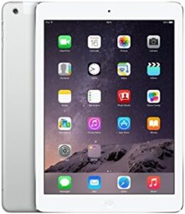 Apple iPad Air 2 MH2N2LL/A (64GB, Wi-Fi + 4G, Silver) Renewed with sleek design and powerful performance