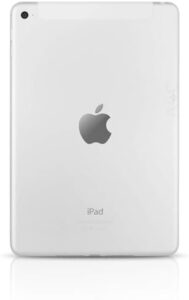 Apple iPad Mini 4 (16GB, Wi-Fi, Silver) (Refurbished) on a desk with a clean background