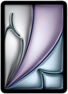2024 Apple iPad Air (11-inch, Wi-Fi + Cellular, 128GB) - Space Gray (Renewed) in use  