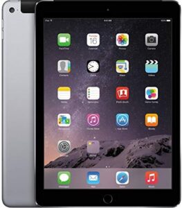 Apple iPad Air 2 16GB 4G Wi-Fi Space Gray Renewed Front View