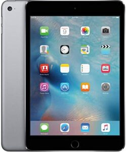 Apple iPad Mini 4 64GB (Wi-Fi) 7.9-inch iOS Tablet in Space Gray with a refurbished design