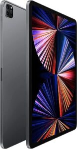 2021 Apple iPad Pro (12.9 inch, Wi-Fi, 256GB) Space Grey (Renewed) with a sleek design and powerful M1 chip 