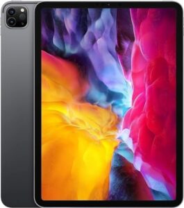 2020 Apple iPad Pro 2nd Gen 11 inch Space Gray (Renewed) with vibrant display and powerful A12Z Bionic chip