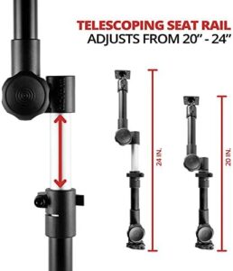 Heavy Duty Tablet Mount For Trucks - Impact Series by Tackform, Universal Vehicle Seat Rail Mount for Tablets
