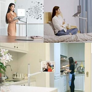 MagicHold Dual Arm Height Adjustable Stand Mount for Laptop, iPad, and Tablet
