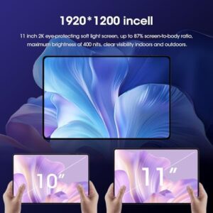 CWOWDEFU Android 14 Tablet 11 inch with FHD+ Display, Octa-Core Processor, and 12GB RAM
