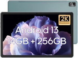 11 Inch Tablet with 14GB RAM, 256GB Storage, and Android 13 Displaying IPS HD Touch Screen  