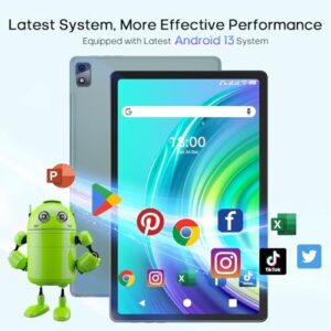 11 Inch Tablet with 14GB RAM, 256GB Storage, and Android 13 Displaying IPS HD Touch Screen  