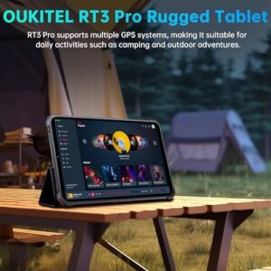 OUKITEL RT3 Pro Rugged Tablet - Waterproof, Durable Design with 16GB RAM and 128GB Storage