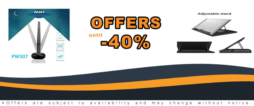 HUION Kamvas Pro 13 Pen Display with eco-friendly battery-free stylus and 120% sRGB color gamut