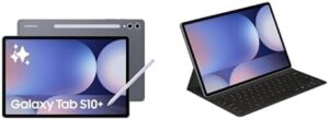 Samsung Galaxy Tab S10+ 256GB Gray with Book Cover Slim Keyboard Case for Productivity and Entertainment