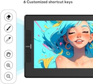 VEIKK VK1200 Drawing Tablet with 11.6 inch screen, full-laminated display, and tilt function pen