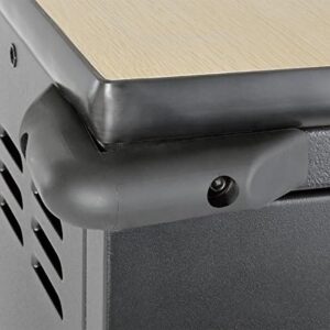 Tripp Lite CSC36AC 36-Port AC Charging Cart securely storing and charging multiple Chromebooks, laptops, and tablets  