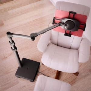 LEVO G2 Commercial Tablet Rolling Cart Stand Kiosk with 60-Watt USB-C Charging Power Port for iPads, Samsung, and More