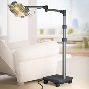LEVO G2 Commercial Tablet Rolling Cart Stand Kiosk with 60-Watt USB-C Charging Power Port for iPads, Samsung, and More