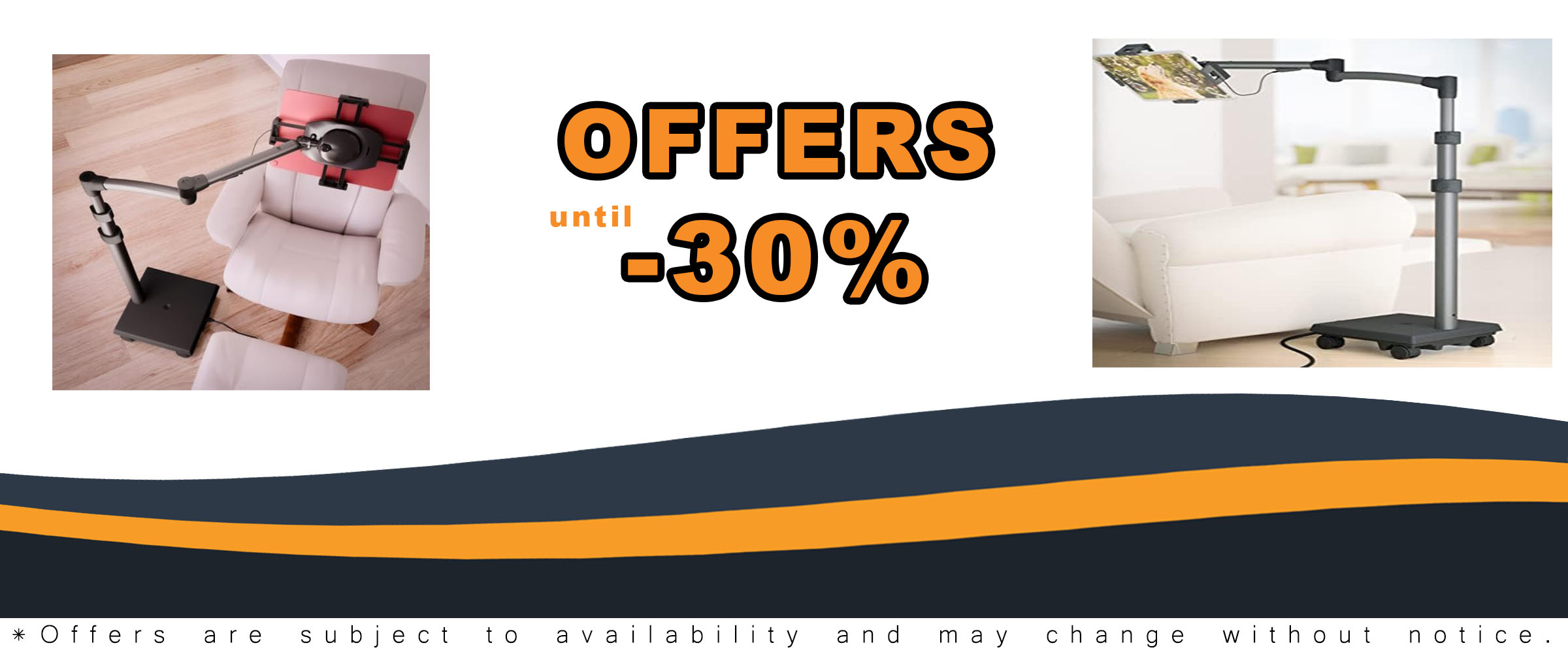 LEVO G2 Commercial Tablet Rolling Cart Stand Kiosk with 60-Watt USB-C Charging Power Port for iPads, Samsung, and More