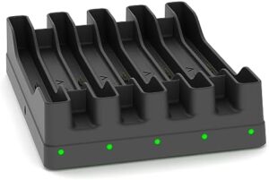5-Slot Charging Dock for Samsung Galaxy Tab Active 1, 2, 3, and 5 (8" Screen) charging multiple devices  