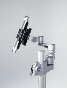 Medmount Mobile Secure Rolling Tablet Stand - Silver