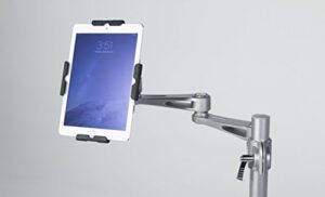 Medmount Mobile Secure Rolling Tablet Stand - Silver