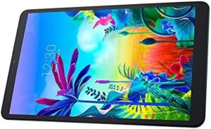 G PAD 5 10.1IN 32GB 4G LTE BLK Unlock tablet on display with features highlighted