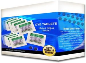 Case of Toilet Leak Detecting Dye Tablets for Silent Leaks in the Bathroom, 2,000 Packs, Toilet Leak Detection, Leak Detection Tablets