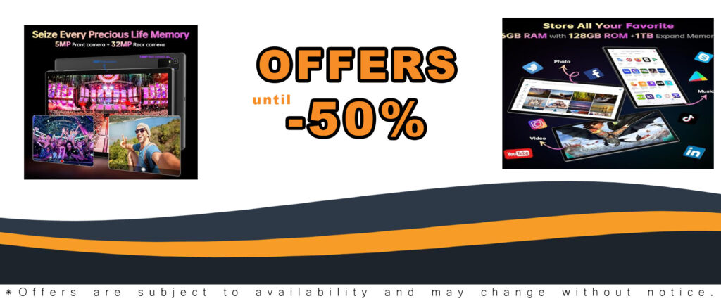 15.6" Android 13 Tablet with 1080p HD screen, 8-core processor, and long battery life