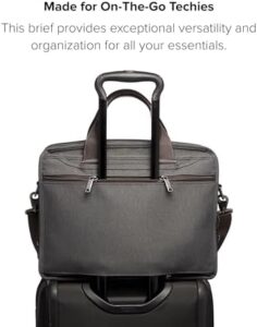 TUMI Alpha Expandable Organizer Laptop Briefcase – A sleek, durable 15-inch computer bag for men and women.
