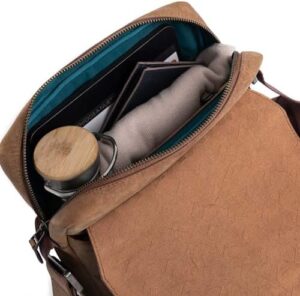 VELEZ Top Grain Leather Bag for Men, Small Sling Messenger Bags, 11 inch Tablet Crossbody Shoulder Purse