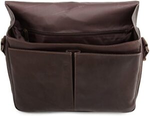 KENNETH COLE REACTION Risky Business Messenger Bag in Dark Brown, One Size