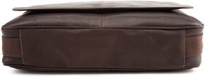 KENNETH COLE REACTION Risky Business Messenger Bag in Dark Brown, One Size
