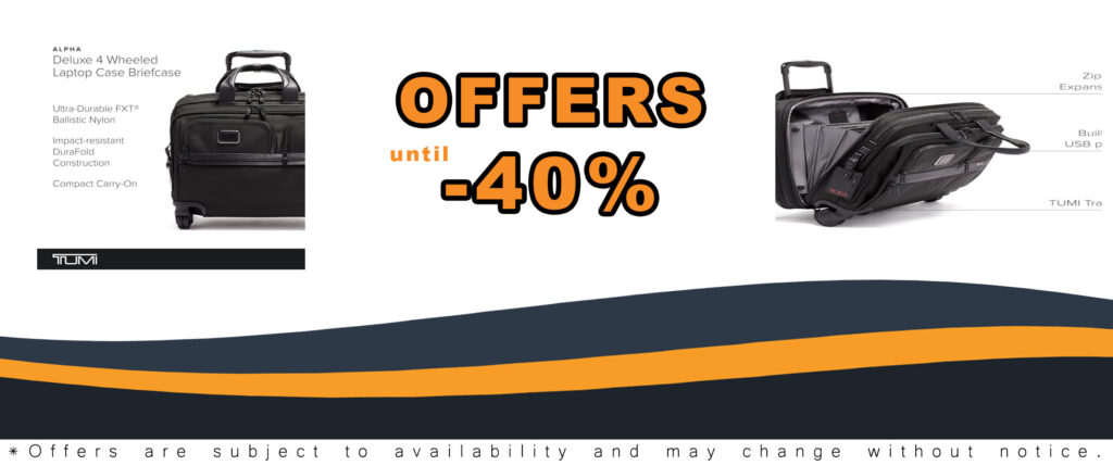 TUMI Alpha Deluxe 4-Wheel Laptop Case Briefcase with built-in USB port and 17-inch laptop compartment