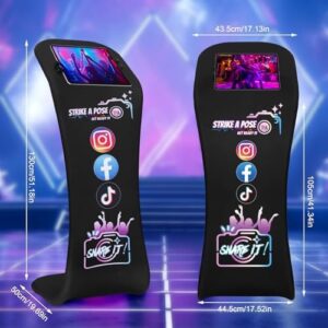 ZLPOWER Photo Booth for iPad Holder - Portable Stand with Logo Print and Aluminum Alloy Construction