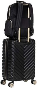 Kenneth Cole Reaction Women's Sophie Backpack, RFID Bookbag for Laptop & Tablet, Black