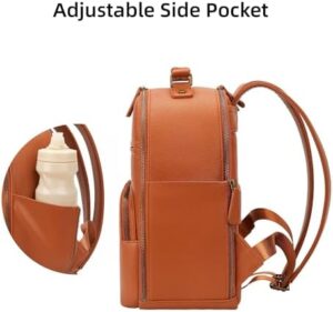 Divvia Camera Backpack Classic Leather for DSLR, Professional Camera Bag for Photographers with 11 Inch Pad/Tablet Compartment Small 10L Brown