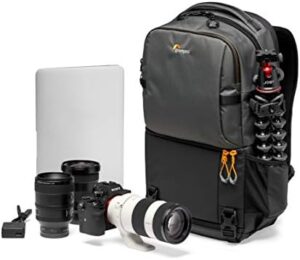 Lowepro Fastpack BP 250 AW III Mirrorless DSLR Camera Backpack with QuickDoor Access and 13 Inch Laptop Compart- DSLR Accessories, Camera Bag Backpack for Cameras Like Nikon D850, 300D Ripstop,Grey