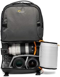 Lowepro Fastpack BP 250 AW III Mirrorless DSLR Camera Backpack with QuickDoor Access and 13 Inch Laptop Compart- DSLR Accessories, Camera Bag Backpack for Cameras Like Nikon D850, 300D Ripstop,Grey