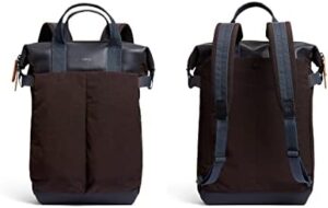 Bellroy Tokyo Totepack Premium (leather backpack and tote bag, 13" laptop, tablet, notes, cables, drink bottle, spare clothes, everyday essentials) - DeepPlum