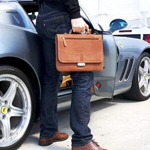 Premium Leather iPad Pro Briefcase - Vintage Brown